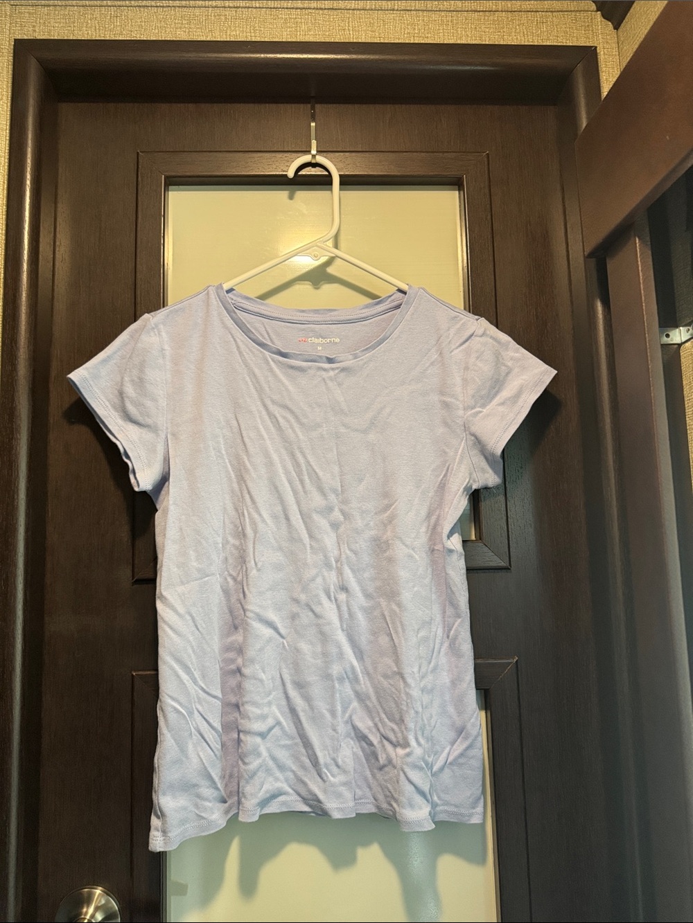 Liz Claiborne 100% Cotton Light Blue T-Shirt Size M
